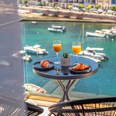 Stylish Seafront Spinola Apartment San Ġiljan Kültér fotó